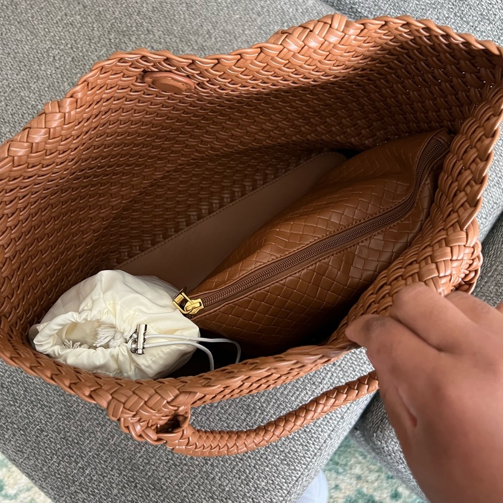 Woven Tote Bag - Brown - Picture 9 of 9